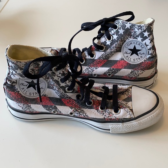 Converse Stars & Stripes High Tops - Picture 1 of 5